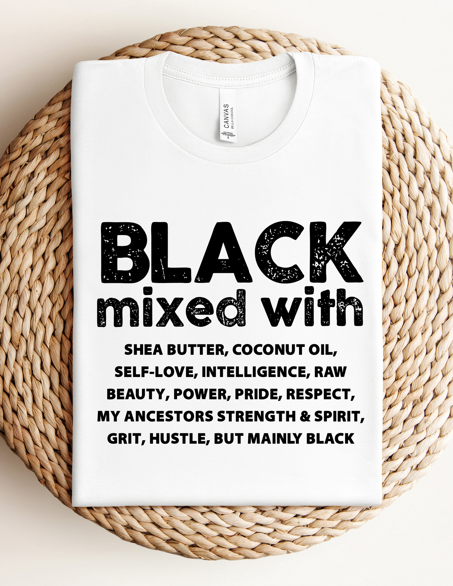 Black Mixed With Tee