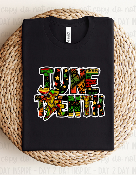 Juneteenth Lighting Bolt Tee