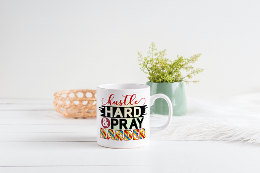 Hustle & Pray Coffee Mug